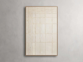Linear Bisque Framed Print Wall Art,canvas wall art set