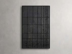 Linear Charcoal Framed Print Wall Art,canvas wall art set