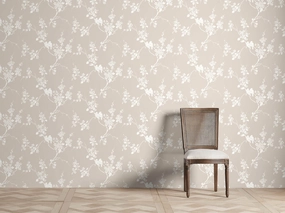 Linen Blossom Wallpaper Wallpaper,peel and stick wallpaper