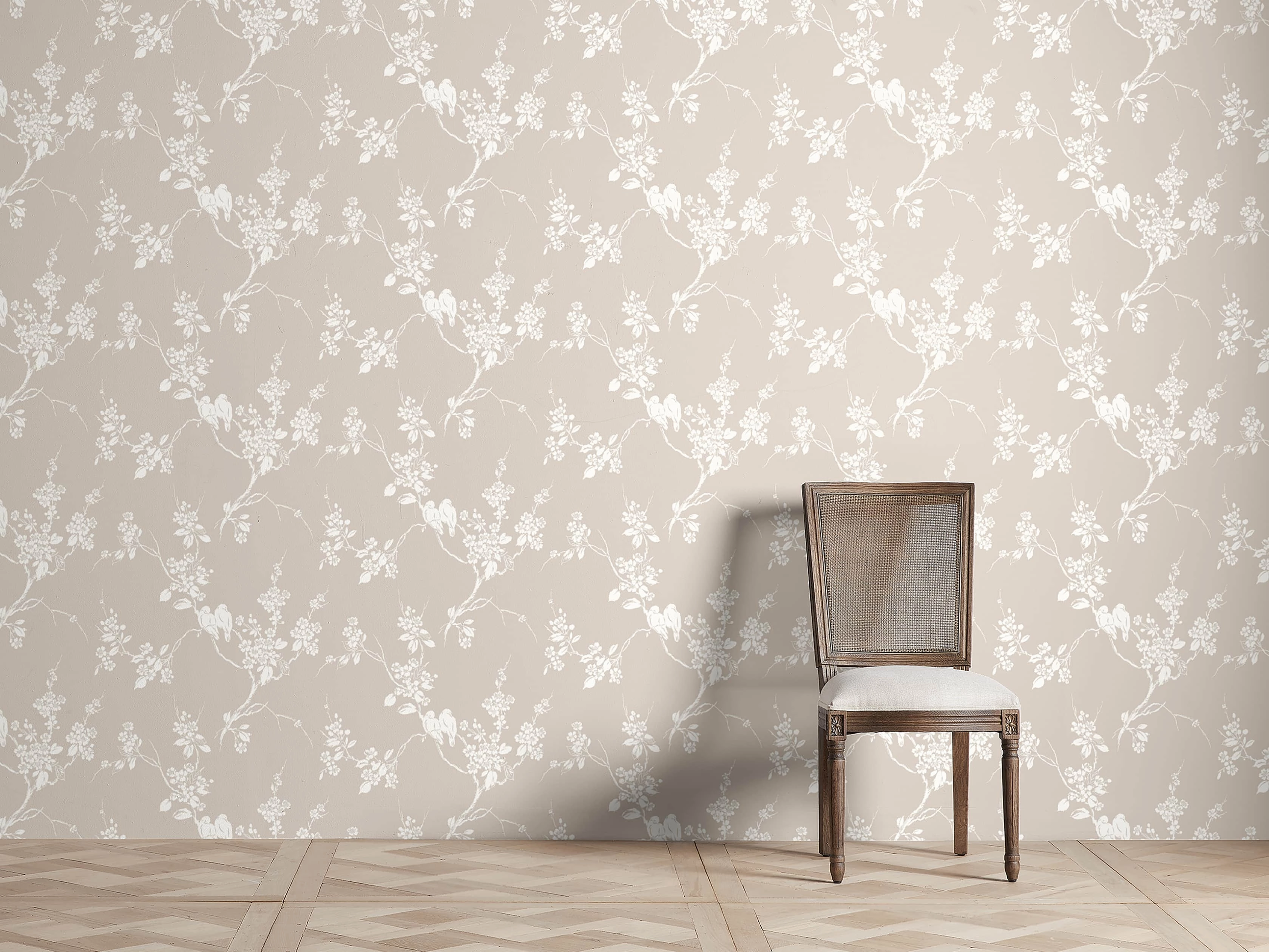 Linen Blossom Wallpaper Wallpaper,peel and stick wallpaper