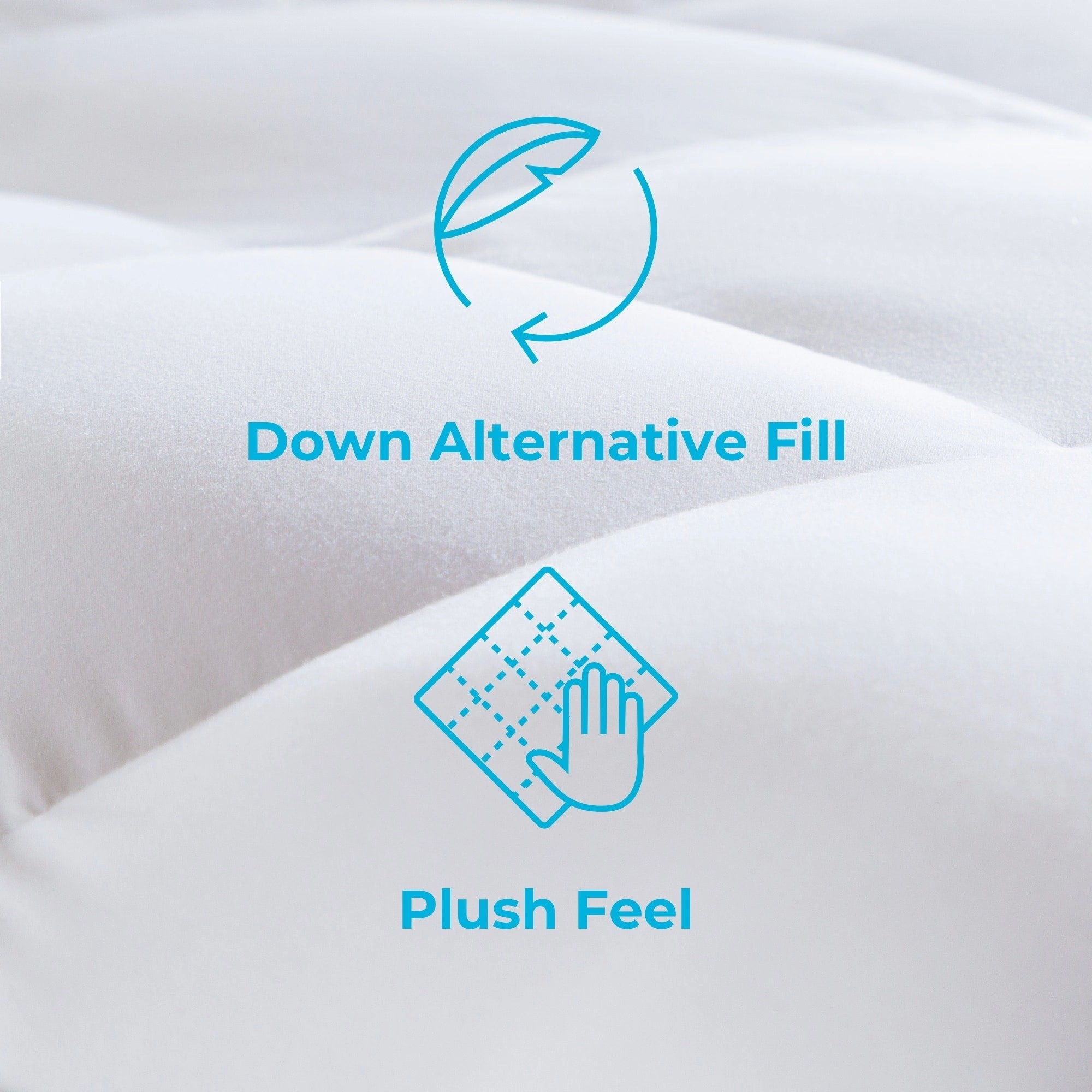 Linenspa 2 & 3 Inch Down Alternative Mattress Topper - White