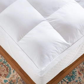 Linenspa 2 & 3 Inch Down Alternative Mattress Topper - White mattress pads,mattress topper,bed protection