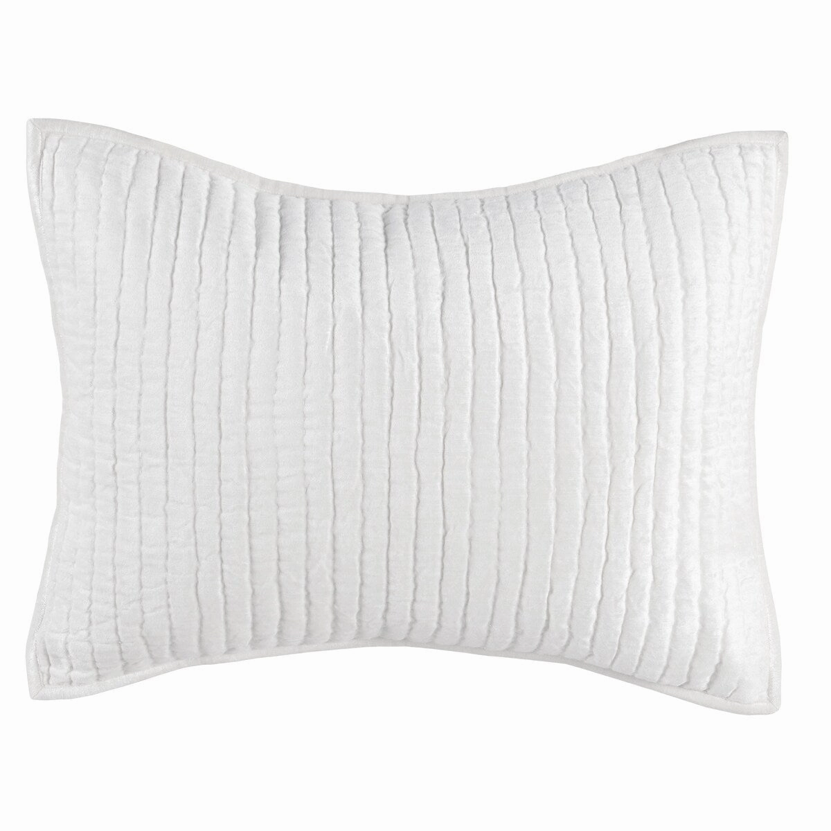 Lipa 20 x 26 Handmade Standard Pillow Sham, Rayon Velvet, Ivory White pillowcases,cotton pillow covers,bed linen