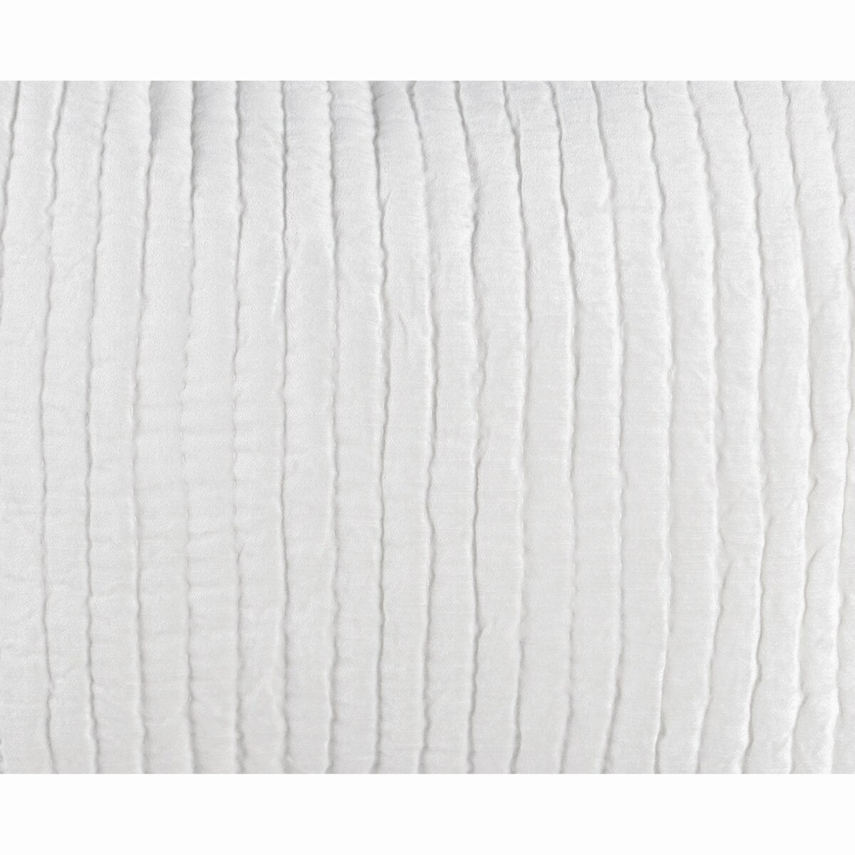 Lipa 20 x 26 Handmade Standard Pillow Sham, Rayon Velvet, Ivory White