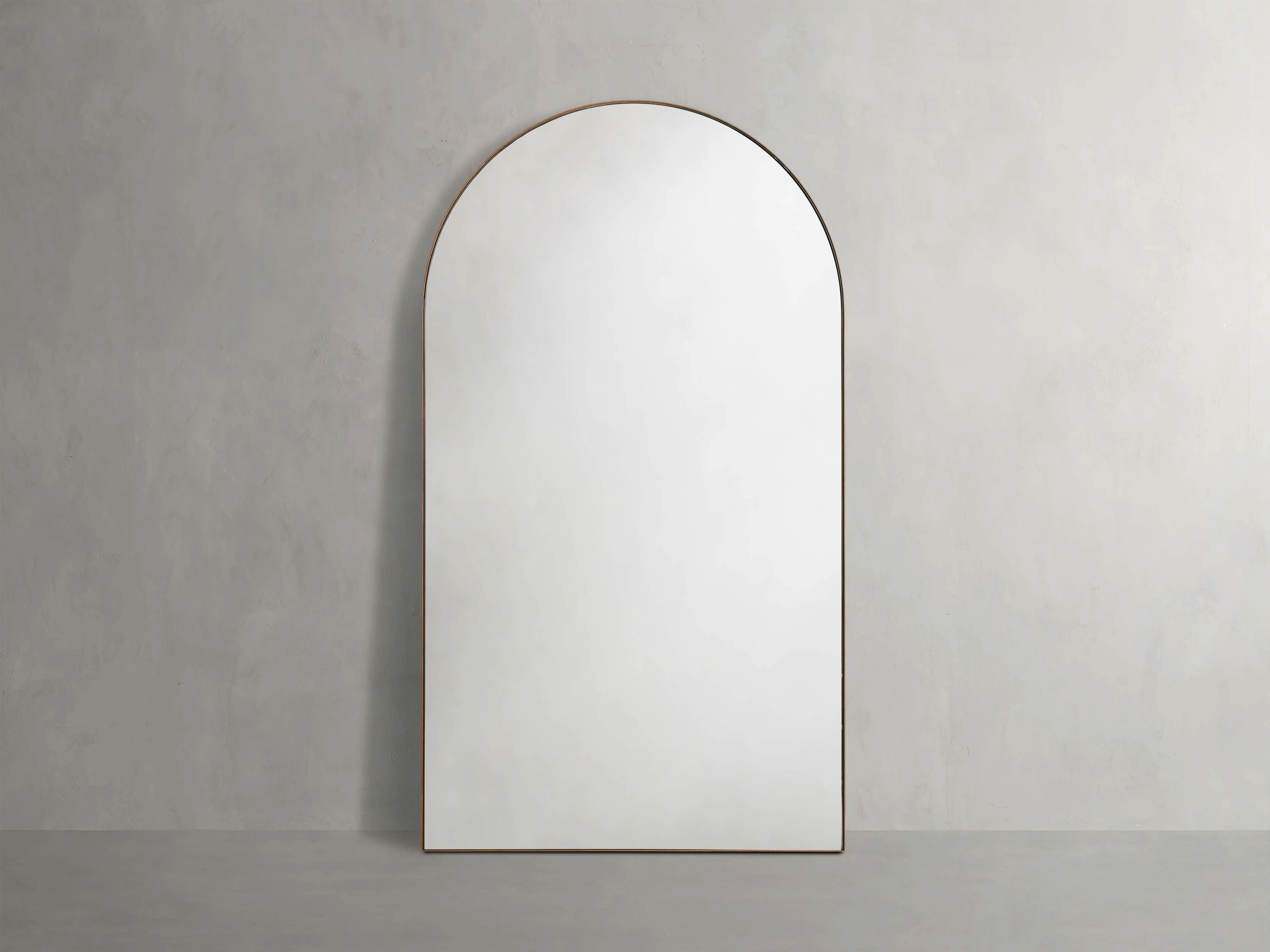 Lira Oak Arch Grand Floor Mirror Floor Mirrors,full length floor mirror