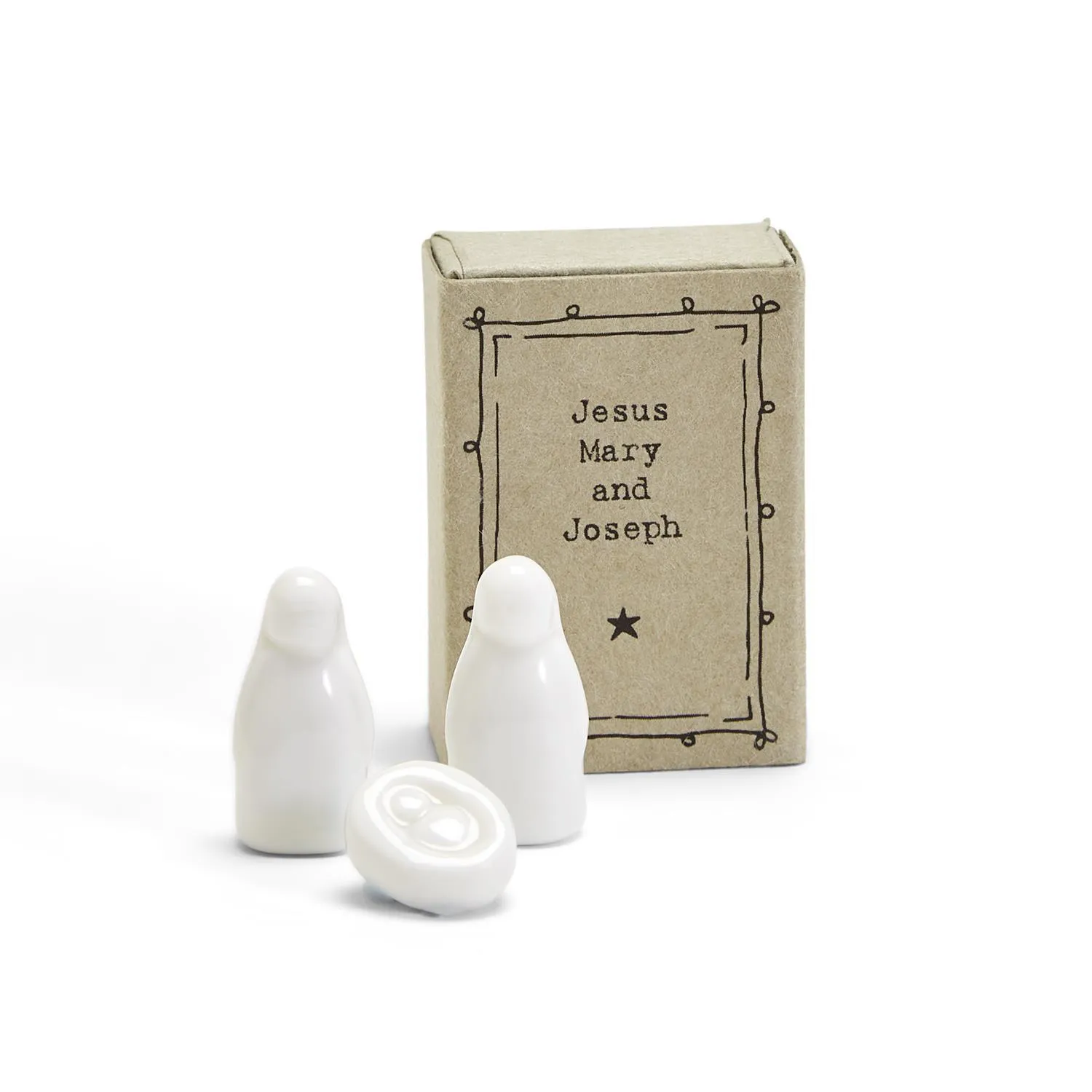 Little Holy Family Nativity Matchbox in Gift Box Decorative Mirror,Home Decor Mirror