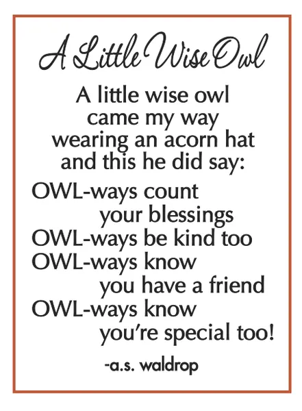 Little Wise Acorn Hat Owl Token Charm