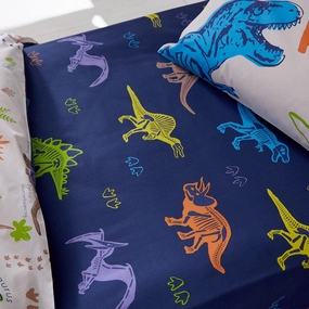 Little Bianca Catherine Lansfield Prehistoric Dinosaurs Fitted Sheet Blue Bedding,luxury bedding sets