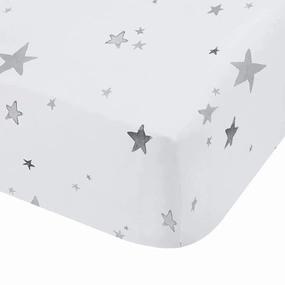 Little Bianca Fine Linens Bedroom Stars Fitted Sheet 15cm Depth Grey Bedding,luxury bedding sets