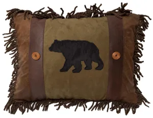 Lodge Bear and Buttons Accent Pillow storage cart, utility cart