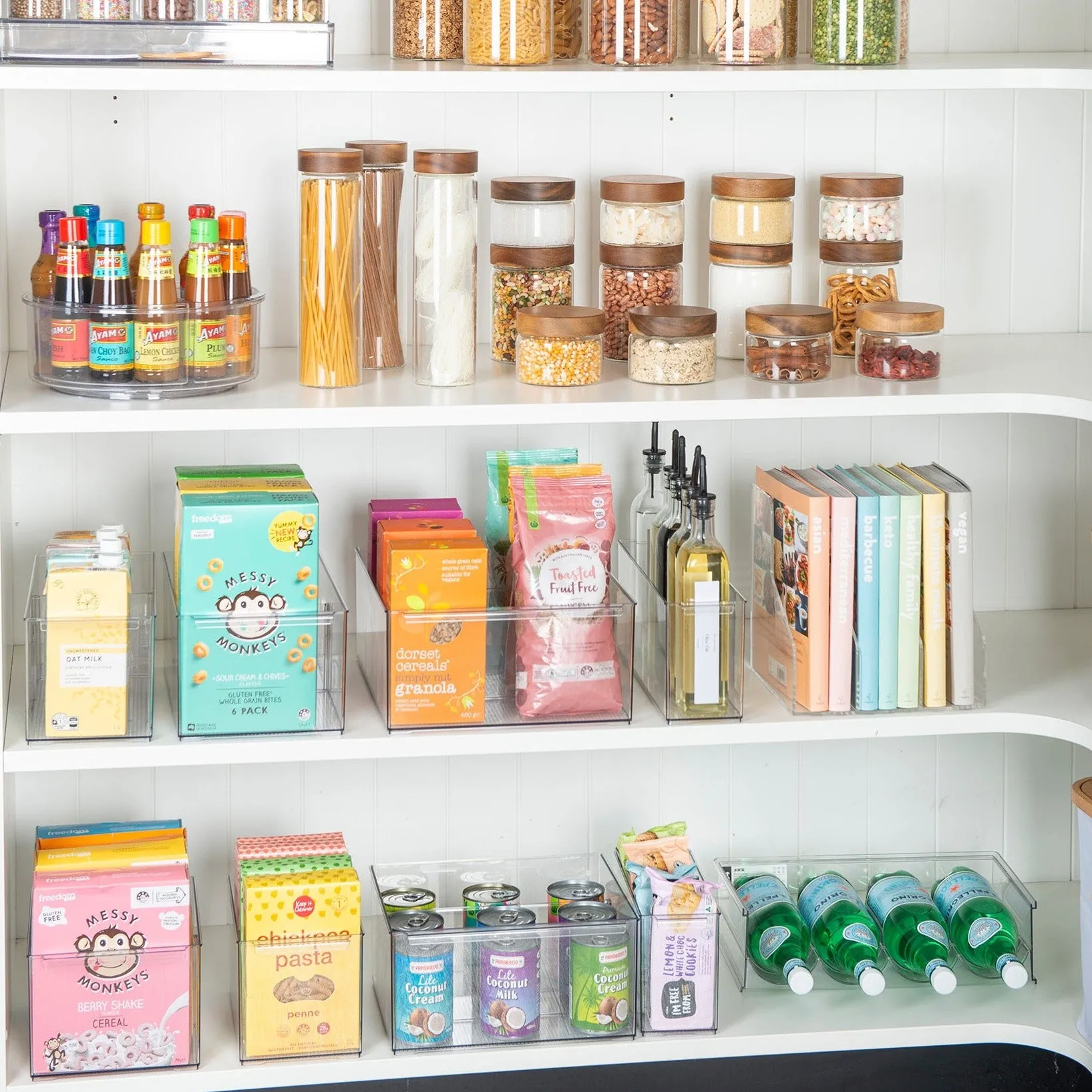 LONG Stackable Pantry Storage Container - Medium