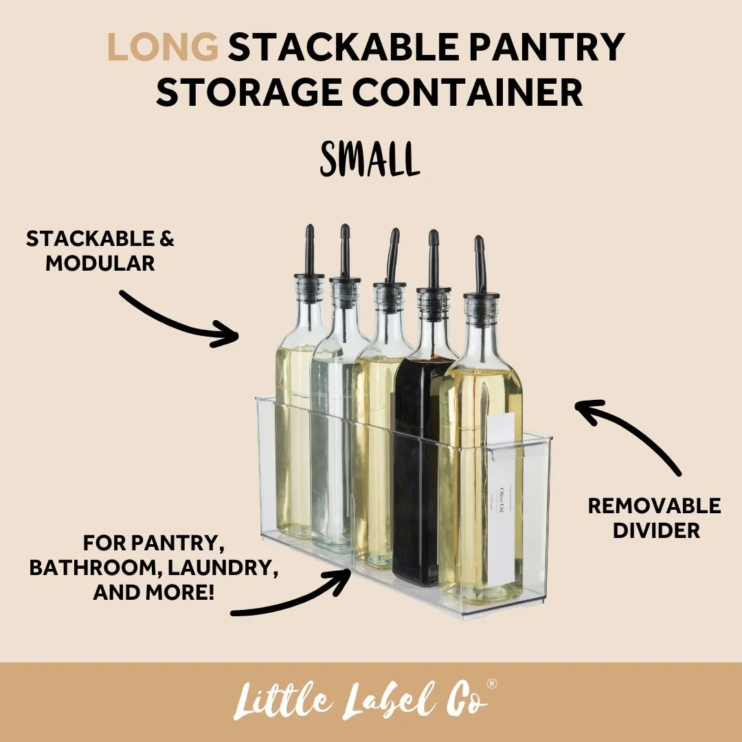 LONG Stackable Pantry Storage Container - Small