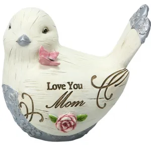 Love You Mom Bird Figurine 3.5" Decorative Mirror,Home Decor Mirror