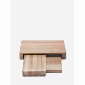 LSA Collective Ash Wood Platter Set - L38cm Kitchen,modern kitchen essentials