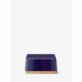 LSA Collective Butter Dish & Ash Lid In Cobalt - L14cm Kitchen,modern kitchen essentials