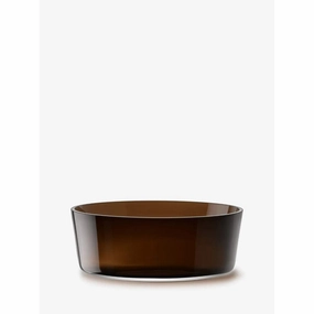 LSA Collective Glass Bowl In Mocha - 30cm Kitchen,modern kitchen essentials