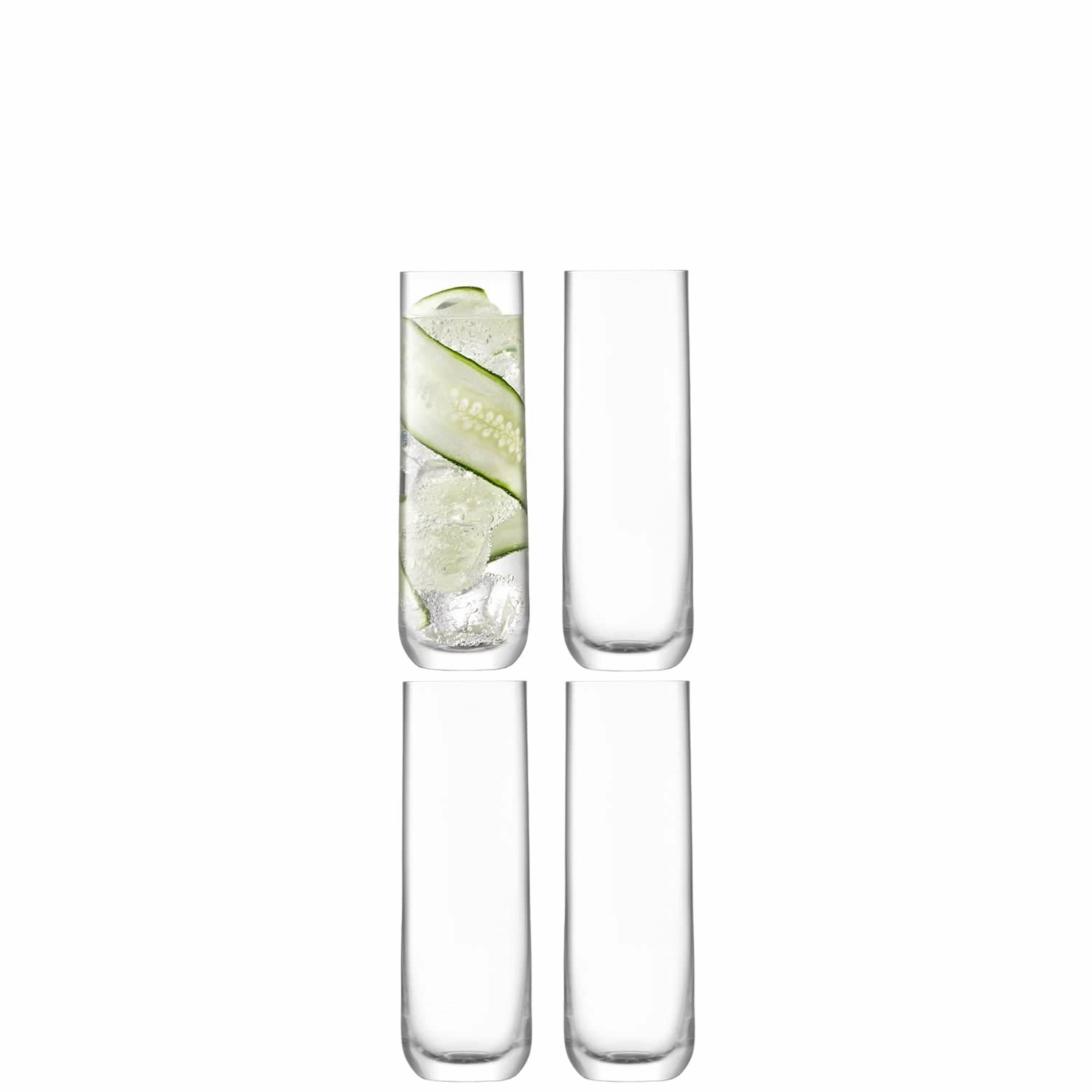 LSA International Borough Highball Glasses 420ml, Set Of 4