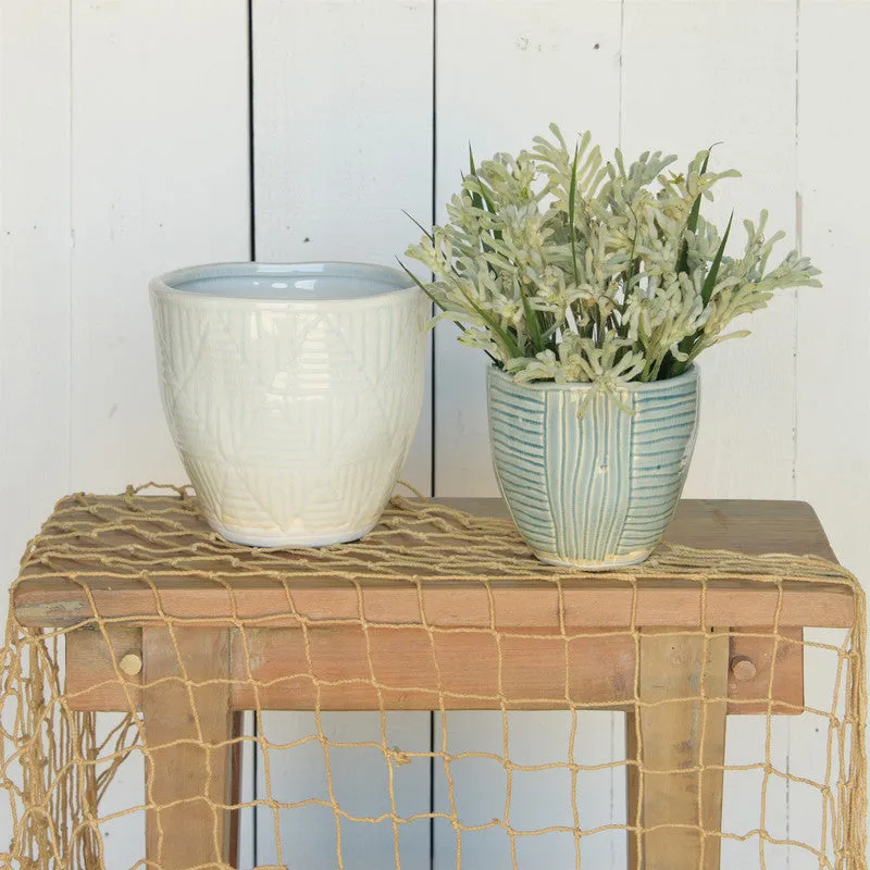 Lucie Cachepot - Lrg - Ice Blue