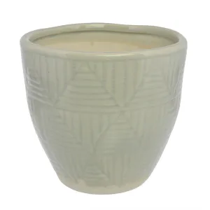 Lucie Cachepot - Lrg - Ice Blue Vase,Ceramic Vase