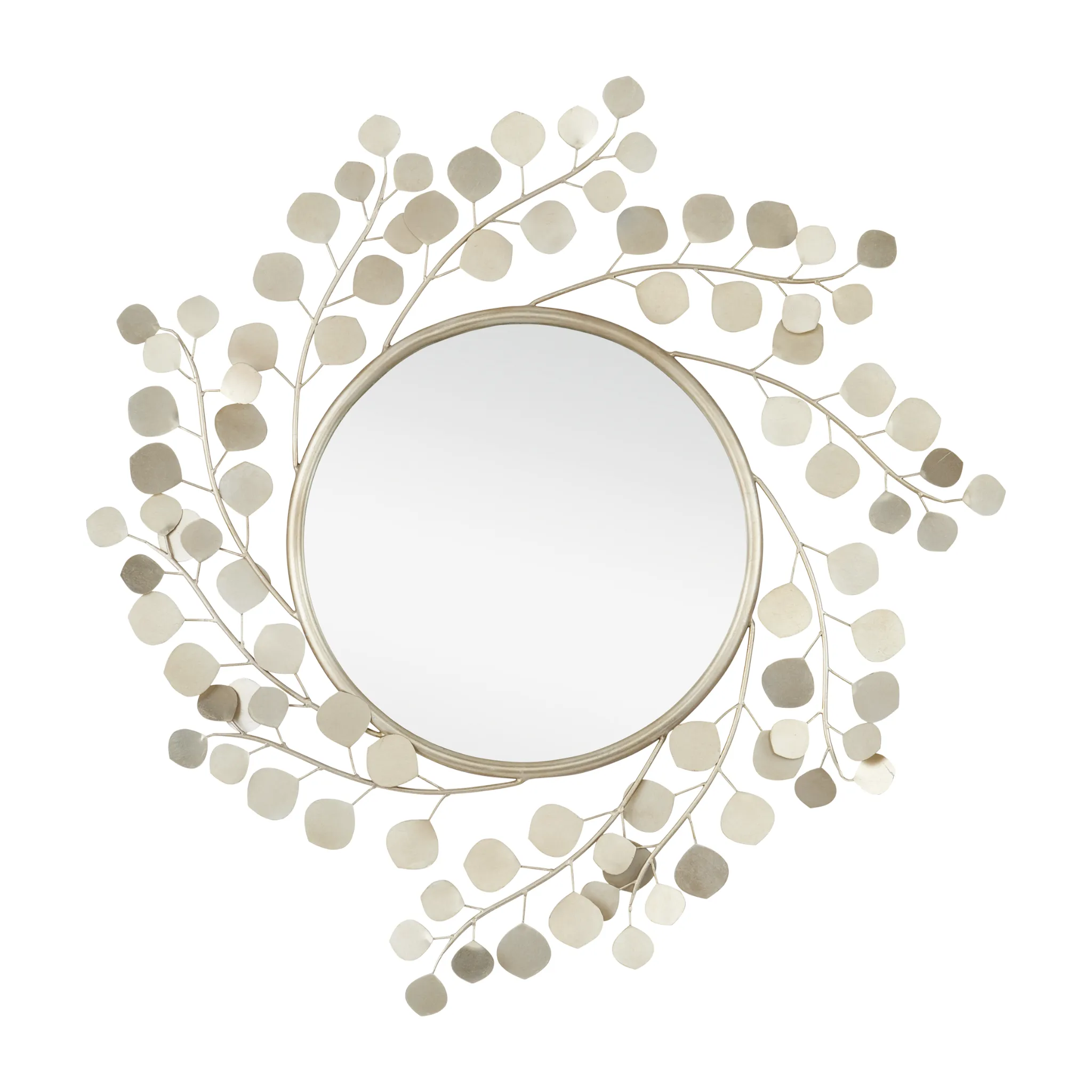 Lunaria Round Mirror in Silver Leaf Finish Cutting Board,Kitchen Board
