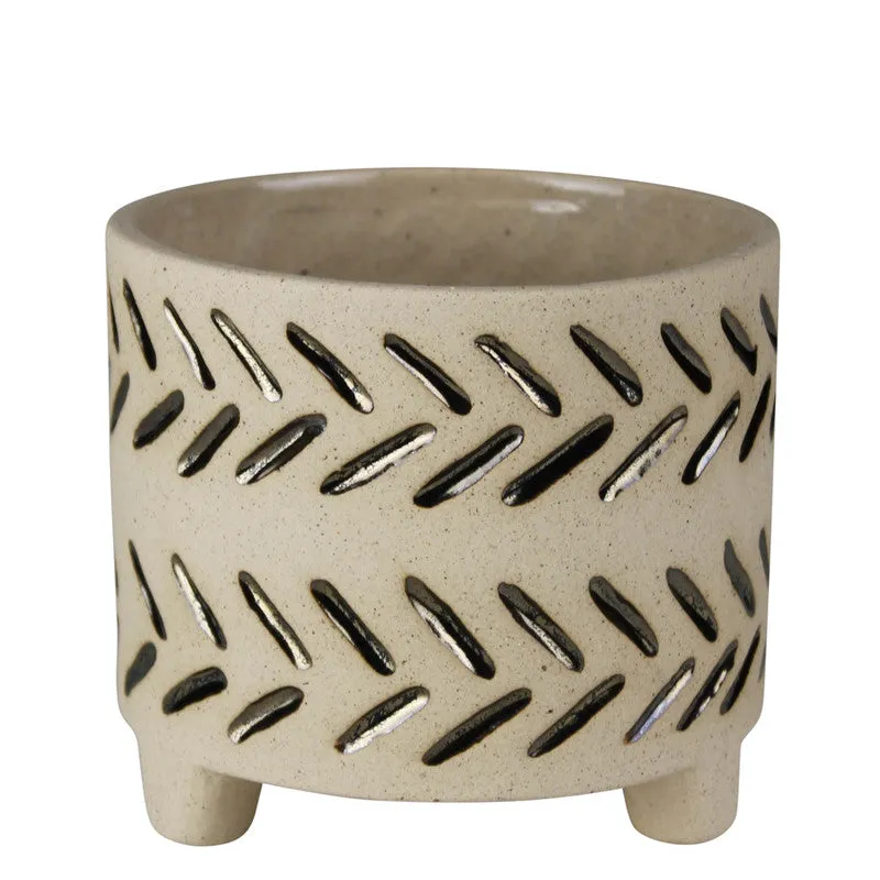 Luther Cachepot, Stoneware - Sm Vase,Ceramic Vase