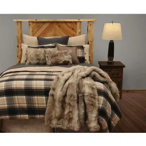 Luxurious Wool Blend Trapper Plaid Bedding Set for Rustic Elegance bedding set, comforter set
