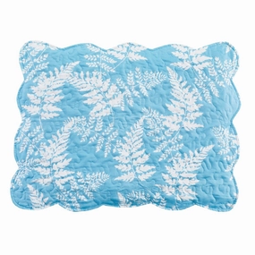 Luxurious Quilted Texture Leaf Print Pillow Sham Cover pillowcases,cotton pillow covers,bed linen