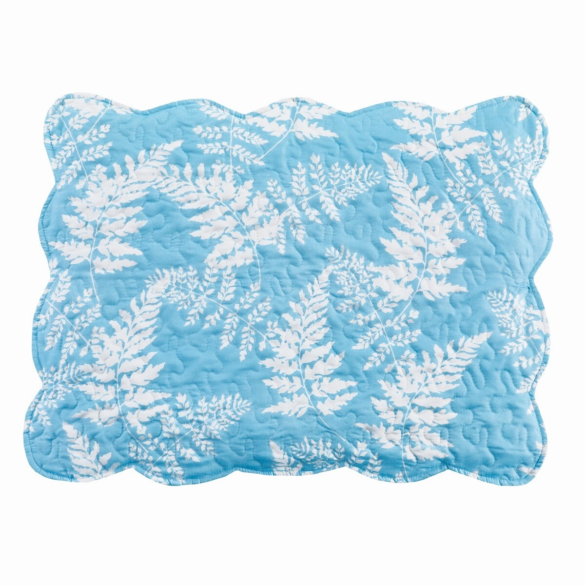 Luxurious Quilted Texture Leaf Print Pillow Sham Cover pillowcases,cotton pillow covers,bed linen