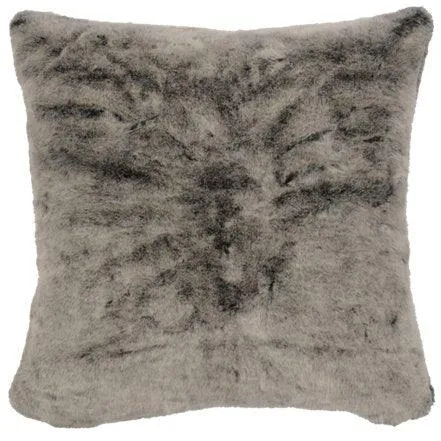 Luxury Silver Grey Faux Fur Euro Sham pillow inserts, mattress pad