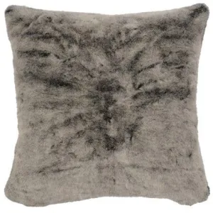 Luxury Silver Grey Faux Fur Euro Sham exotic cowhide rug, leather rug