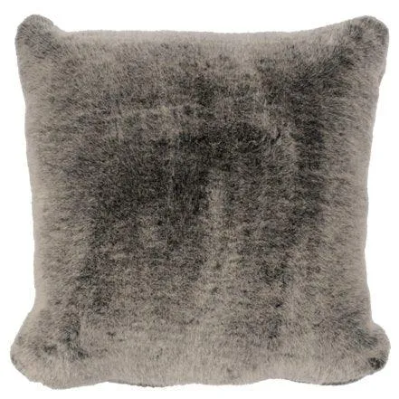 Luxury Silver Grey Faux Fur Throw Pillow storage cart, utility cart