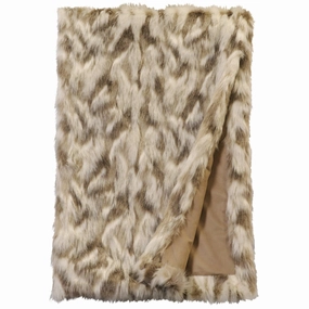 Luxury Faux Tibetan Fox Fur Throw Blanket bookcase, standing shelf