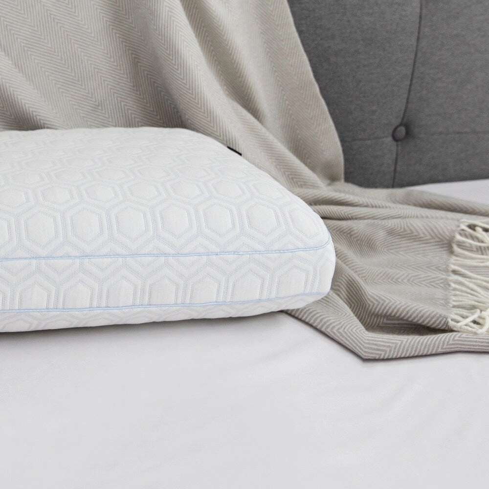 Luxury Gel-Infused Memory Foam King Gusseted Bed Pillow