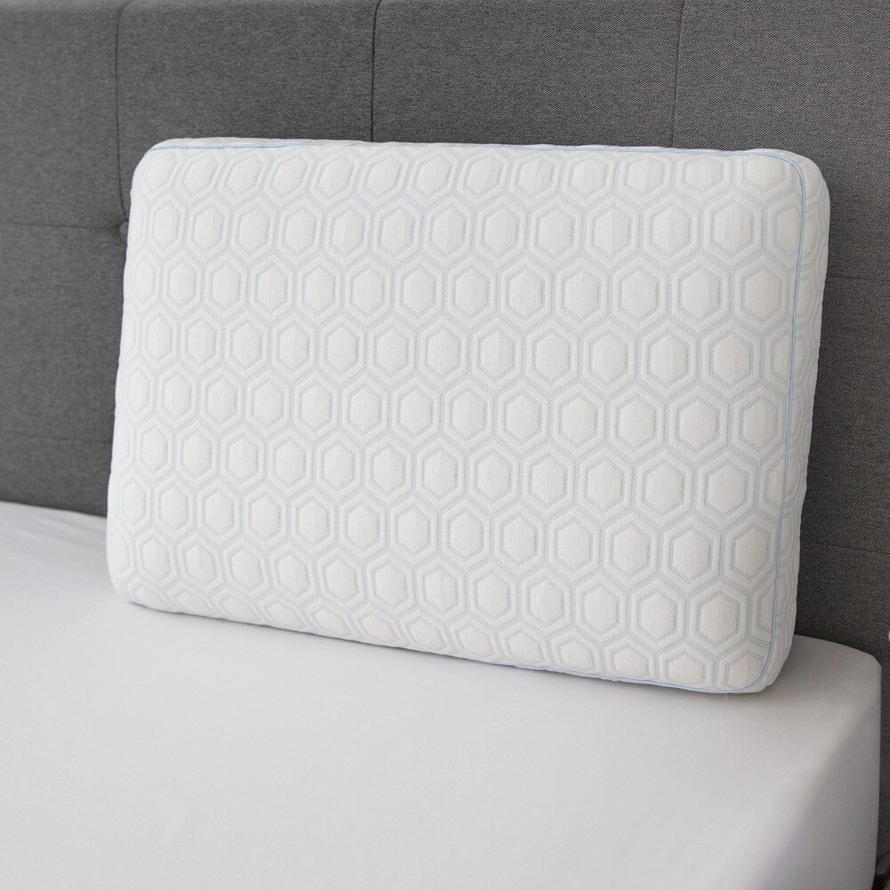 Luxury Gel-Infused Memory Foam King Gusseted Bed Pillow