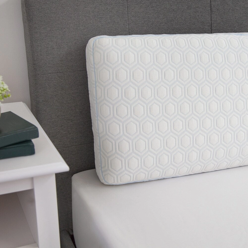 Luxury Gel-Infused Memory Foam King Gusseted Bed Pillow