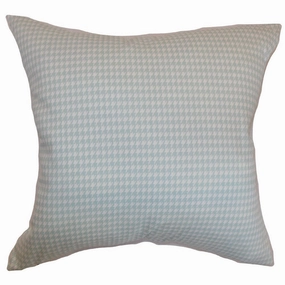 Lviv Houndstooth Euro Sham Powder Blue pillowcases,cotton pillow covers,bed linen