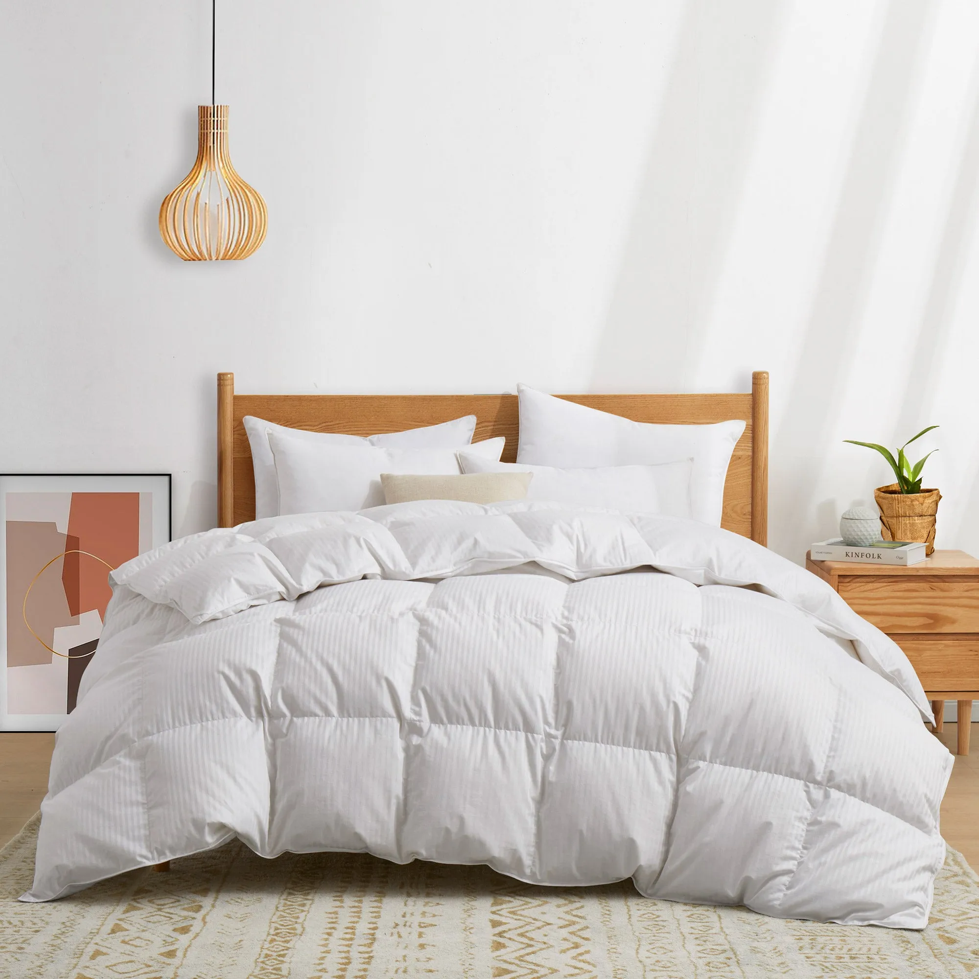 Made in Germany 800 Fill Power 90% Down Fill European White Duck Down Comforter- Year Round ecco Shoes