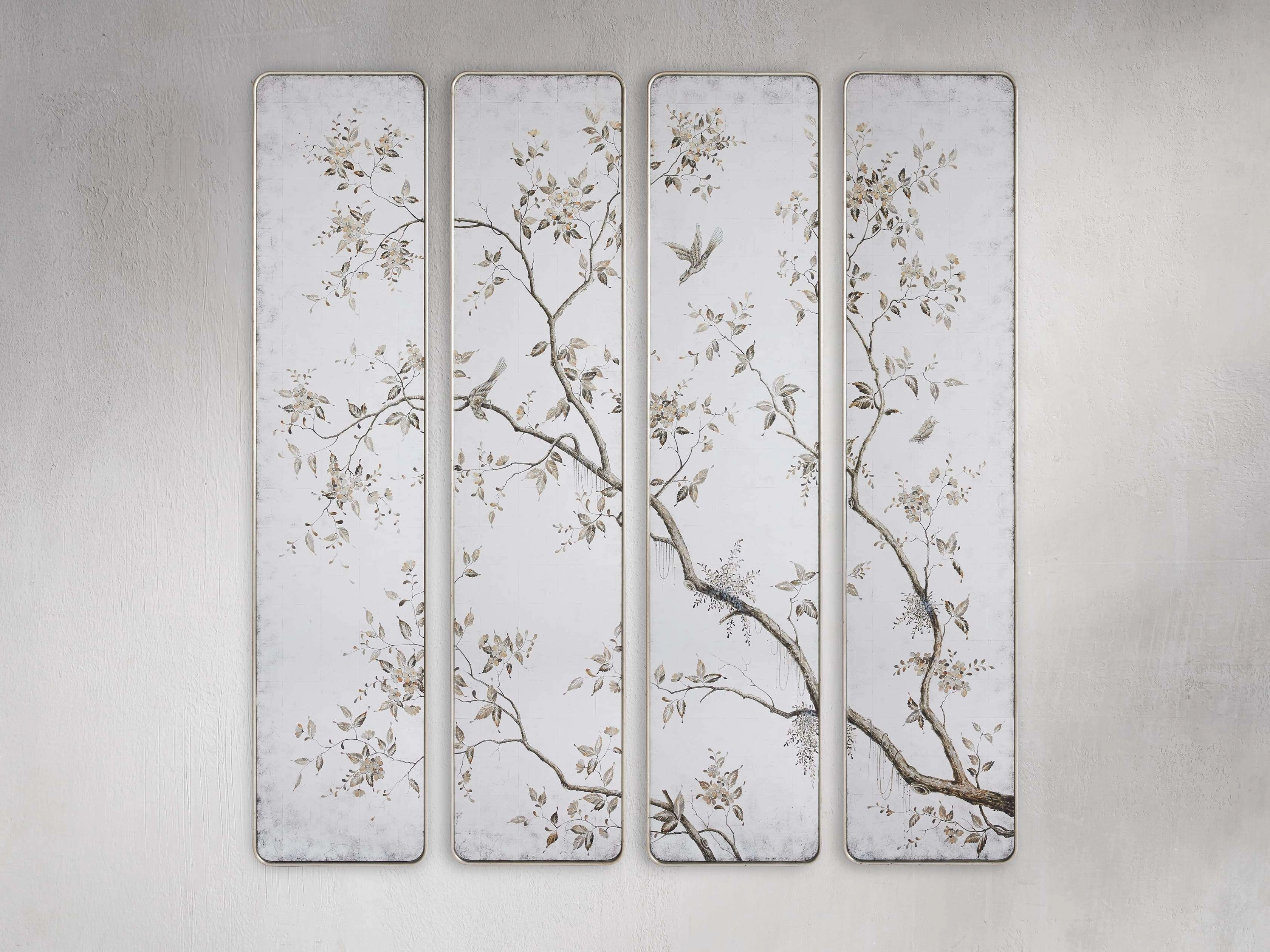 Madeline Four Panel Wall Mirror Wall Mirrors,round wall mirror
