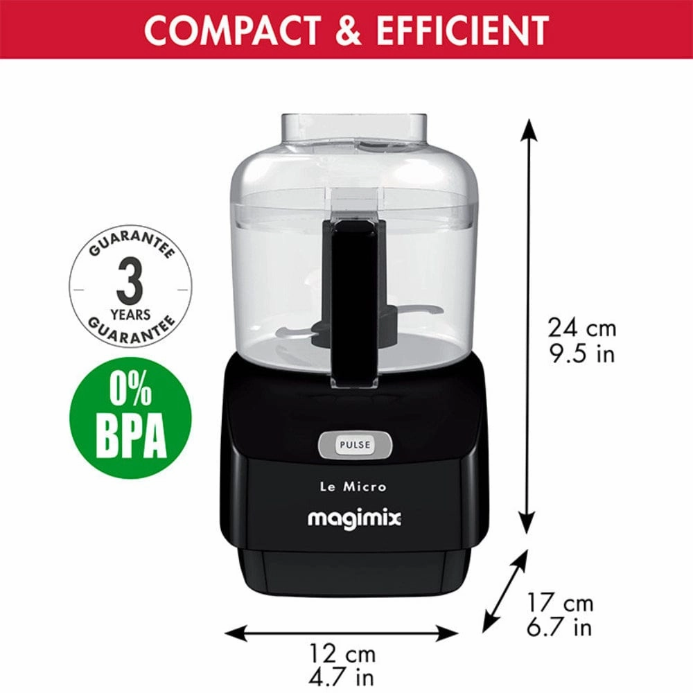 Magimix Mini Chopper Le Micro In Black