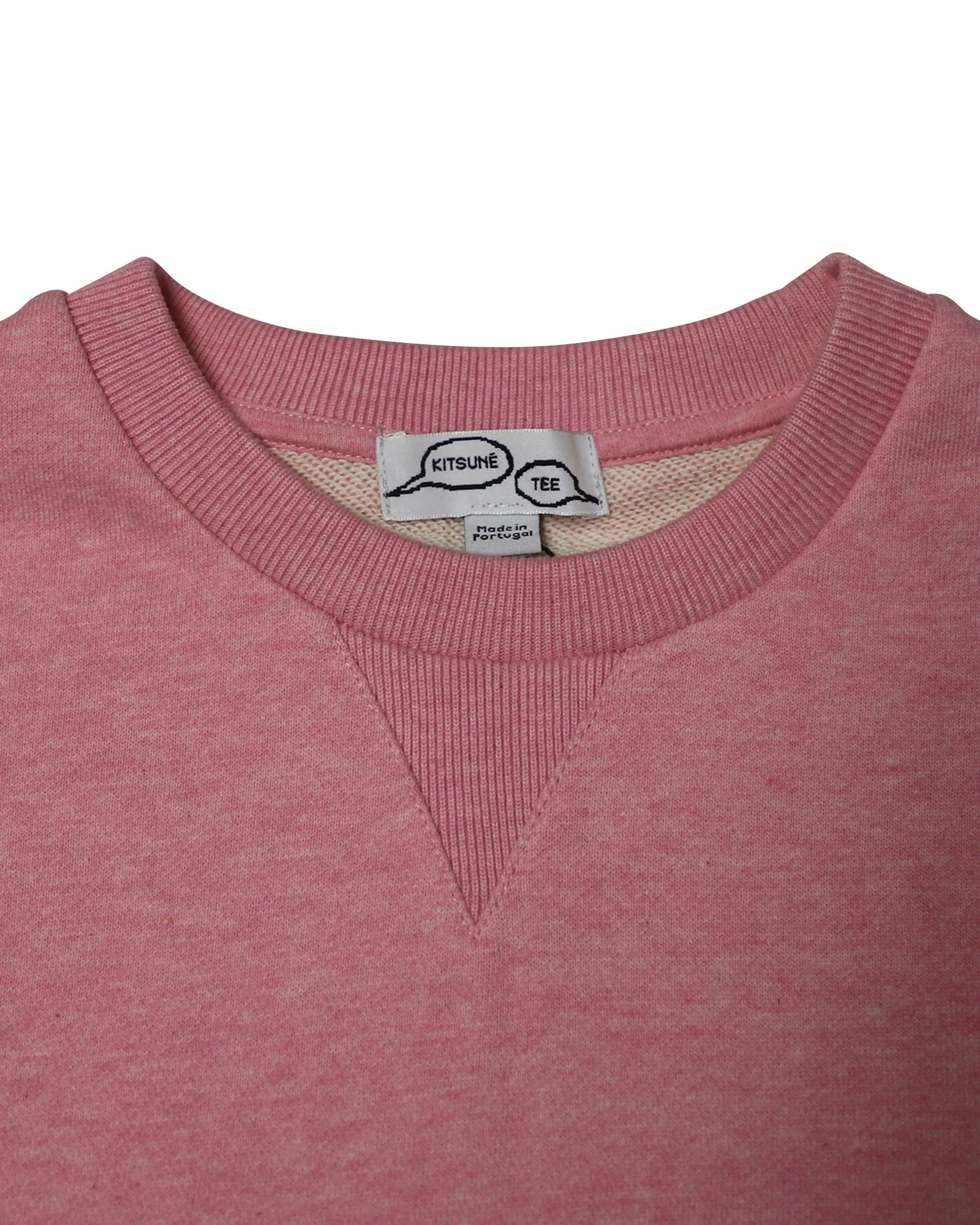 Maison Kitsune Sweatshirt in Pink Cotton