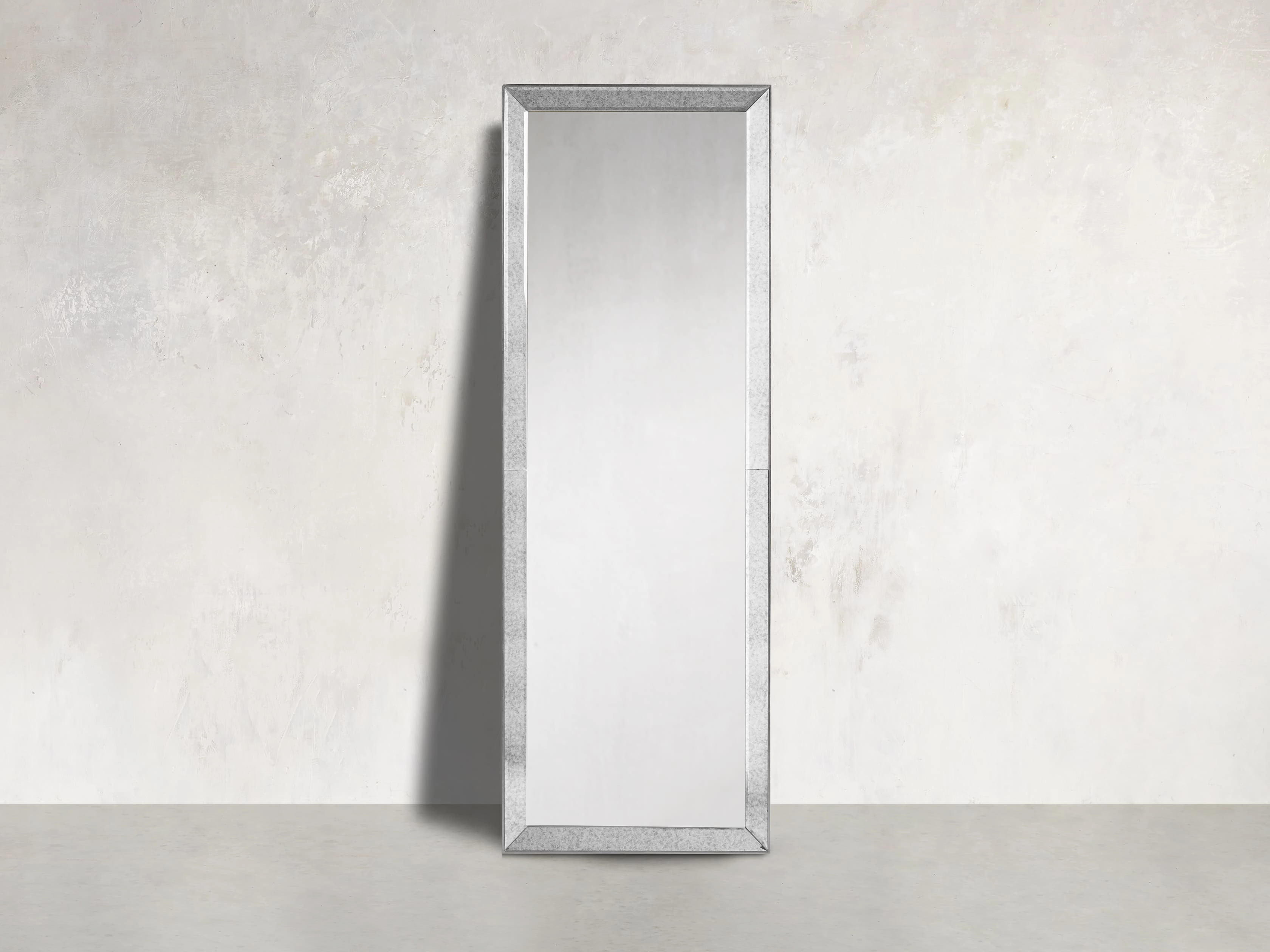 Maison Narrow Floor Mirror in Silver Floor Mirrors,full length floor mirror