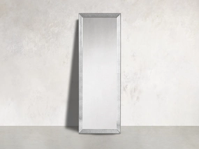 Maison Narrow Floor Mirror in Silver Floor Mirrors,full length floor mirror