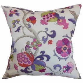 Majella Floral Euro Sham Purple Sage pillowcases,cotton pillow covers,bed linen
