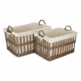 Malm Openwork Laundry Storage Basket Set 2 laundry organizer,dirty clothes basket,plastic laundry basket