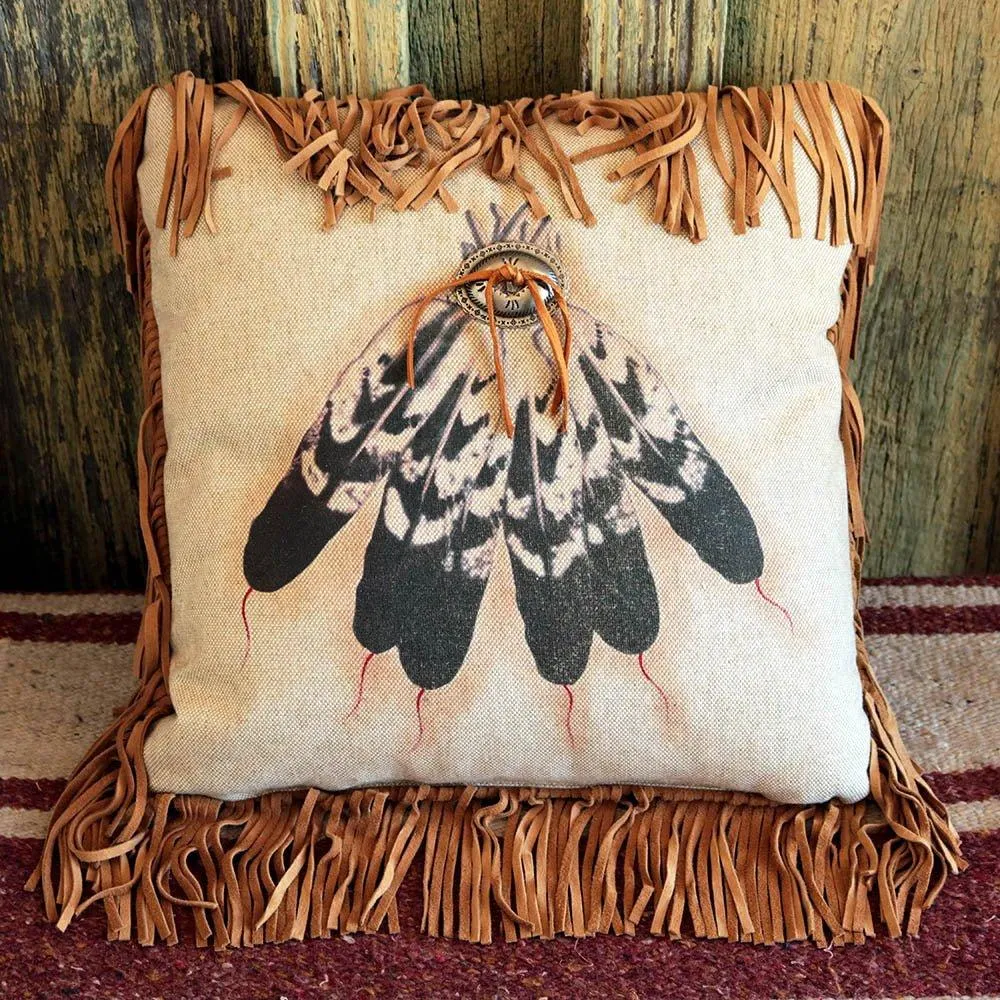 Many Feathers Throw Pillow storage cart, utility cart