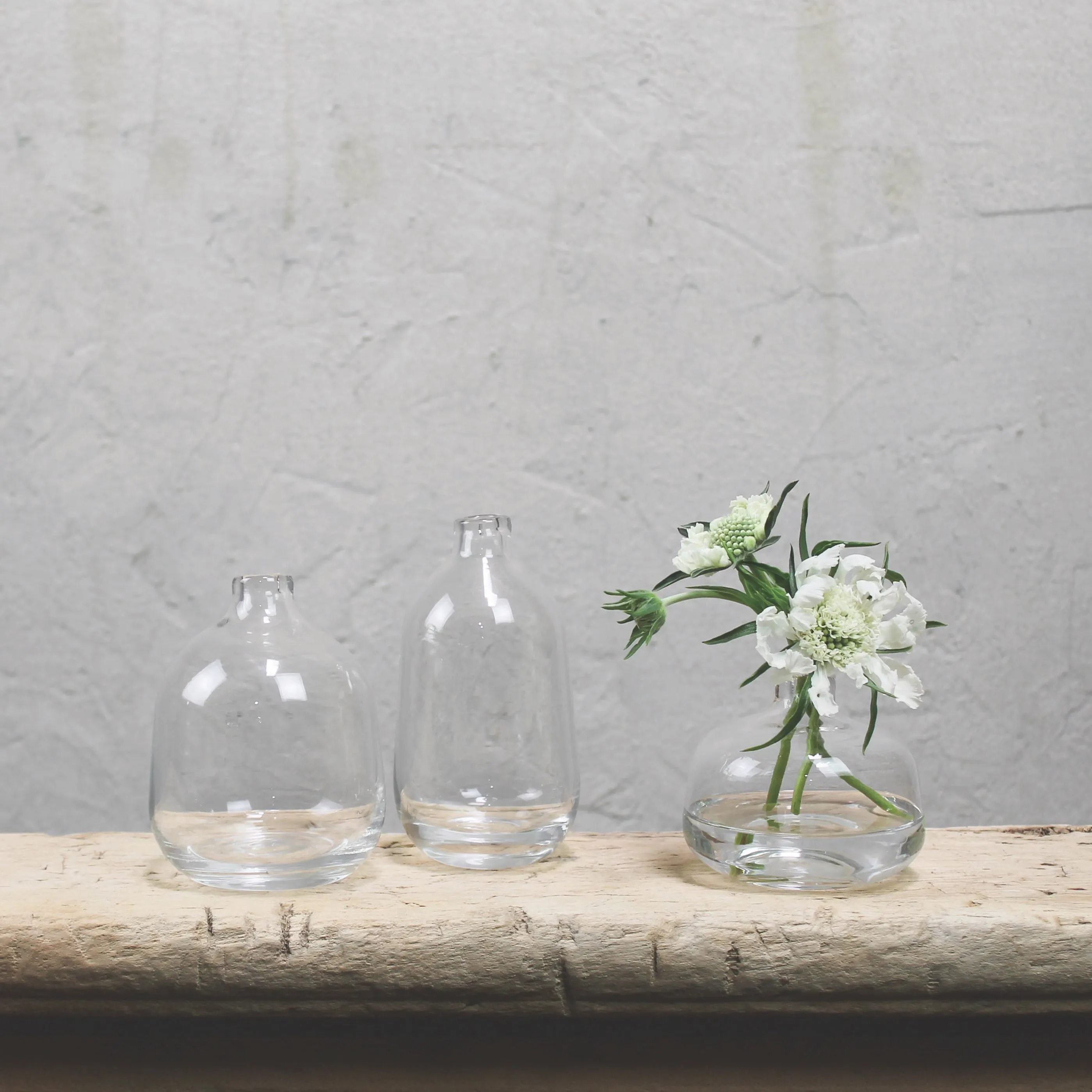 Marbella Vase Trio, Glass Vase,Ceramic Vase