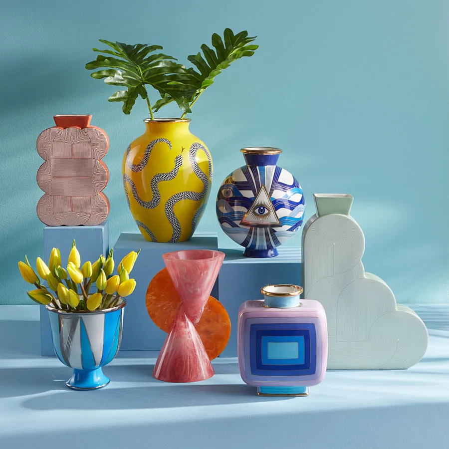 Marbleized Conical Vase | Jonathan Adler Mustique