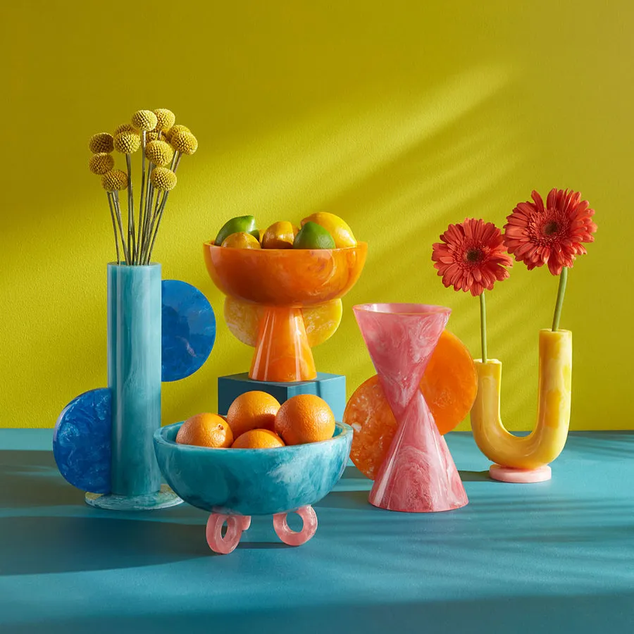 Marbleized Conical Vase | Jonathan Adler Mustique