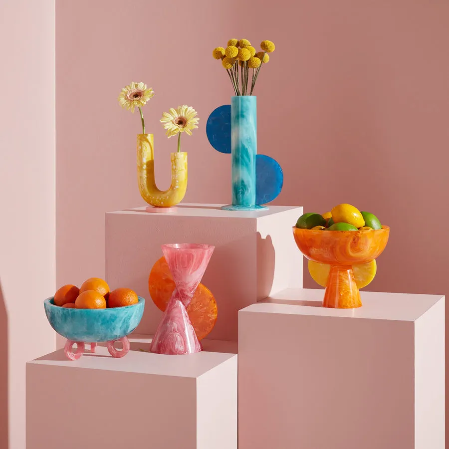 Marbleized Conical Vase | Jonathan Adler Mustique