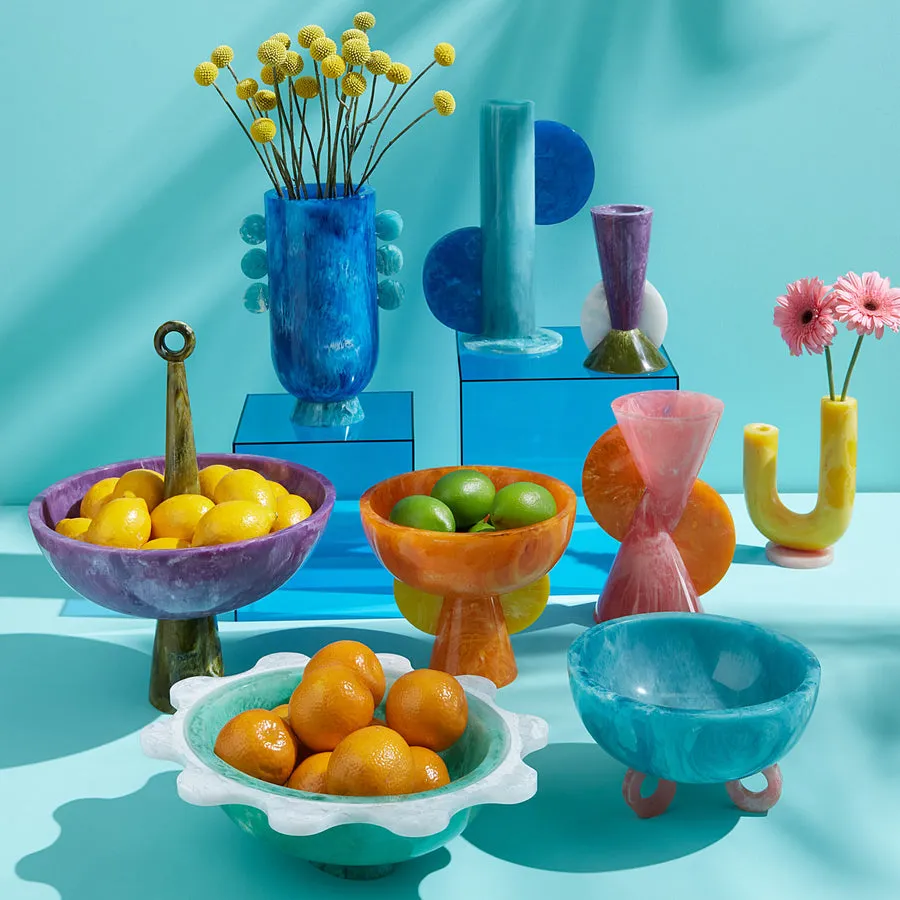 Marbleized Conical Vase | Jonathan Adler Mustique